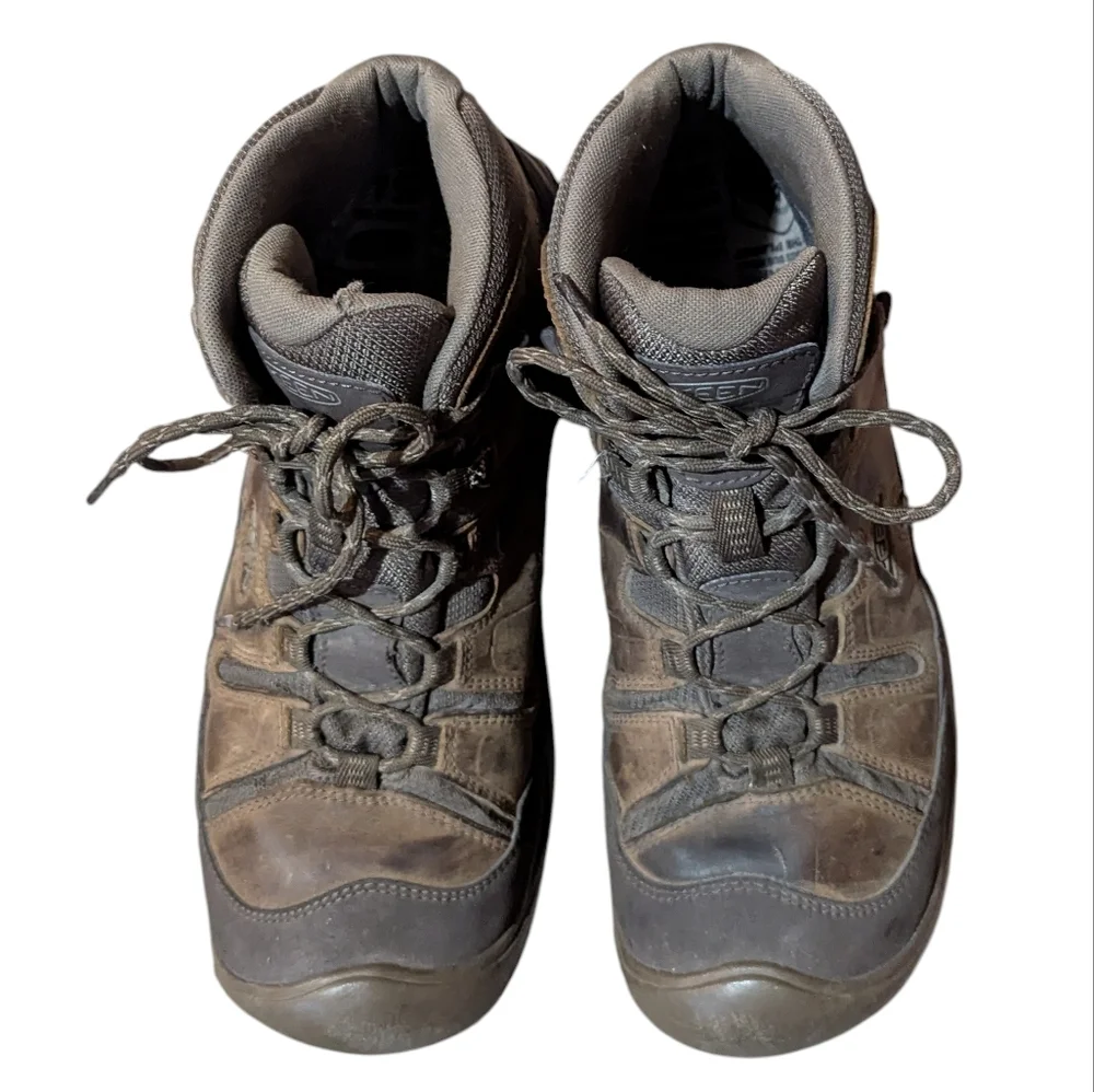KEEN Circadia Mid Height Waterproof Hiking Boots 11.5 Mens Gorpcore Brown